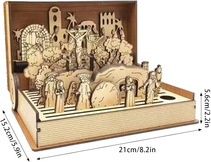 Generisch Osterszene, Osterszene Osterkrippe, Ostergeschichte Auferstehung, Tragbare Auferstehungssz