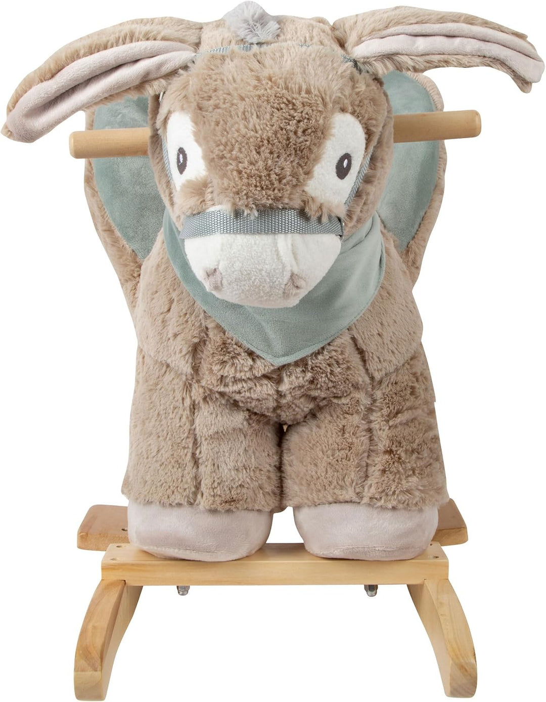 small foot Schaukeltier Esel mit Sitz, für Kinder ab 12 Monaten, aus Plüsch und Holz und mit Griffen
