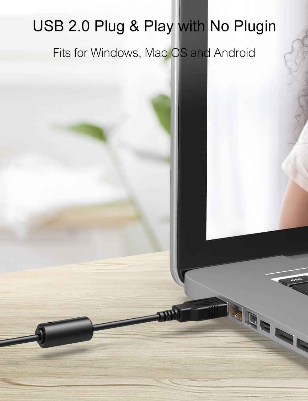 OYU Webcam, 1080P 30Fps, Dual Stereo Mikrofon, USB Plug & Play, HD Web Kamera kompatibel mit Zoom/Sk
