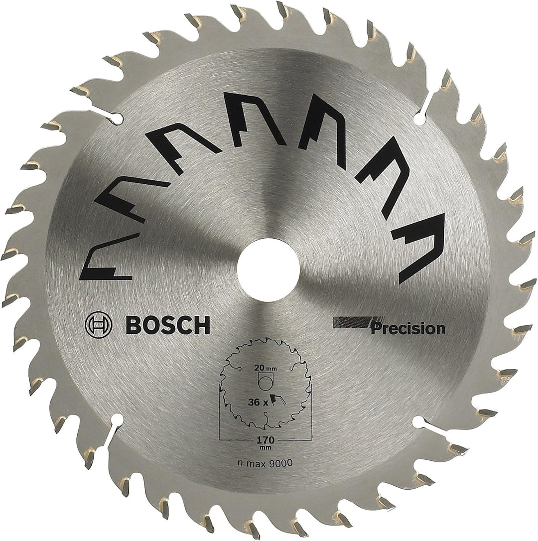 Bosch 2609256858 DIY Kreissägeblatt Precision 170 x 2 x 20/16,Z36, Z36