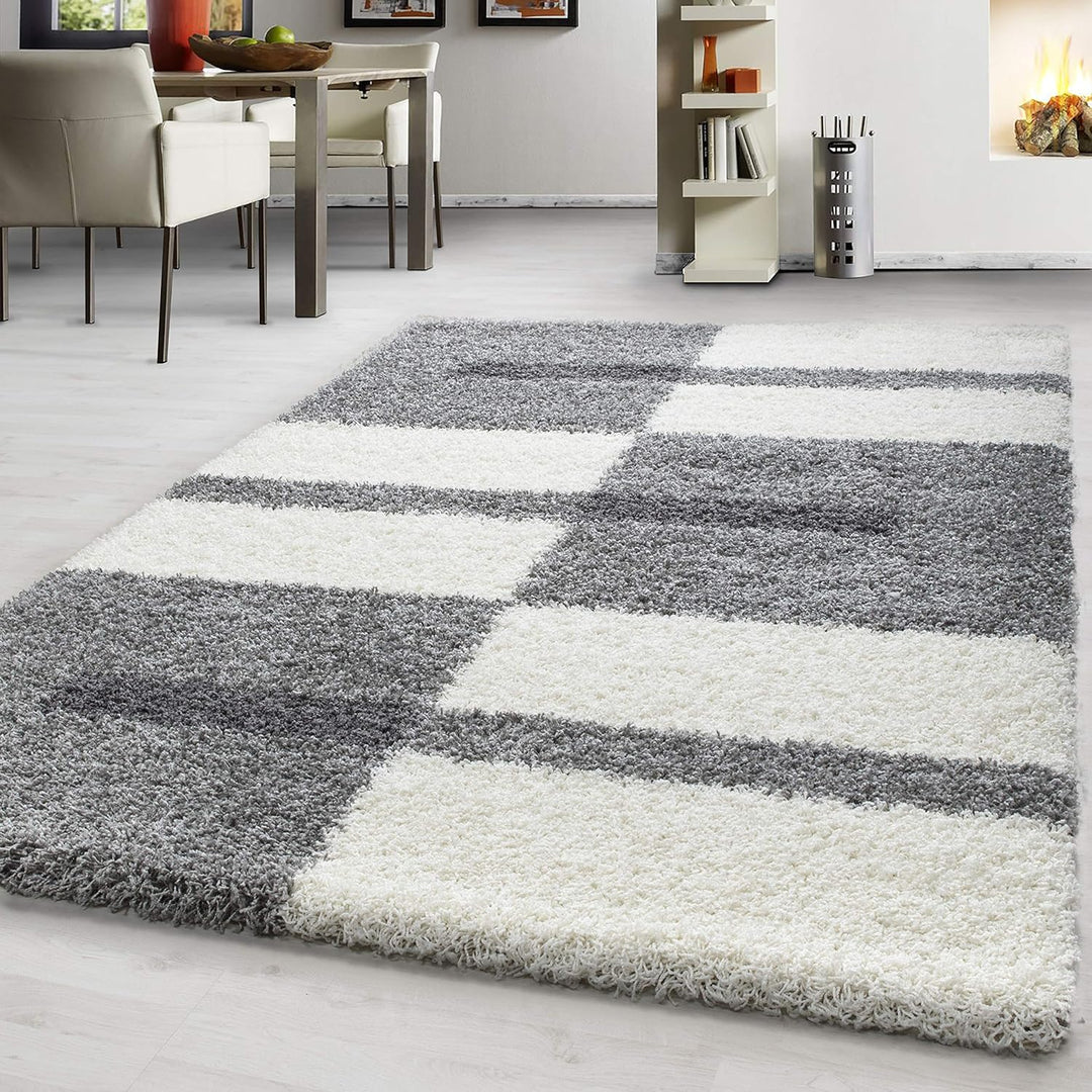 Hochlfor Teppich Wohnzimmer Kariertes Design Schlafzimmer Esszimmer Flur Läufer Küche Weicher Langfl