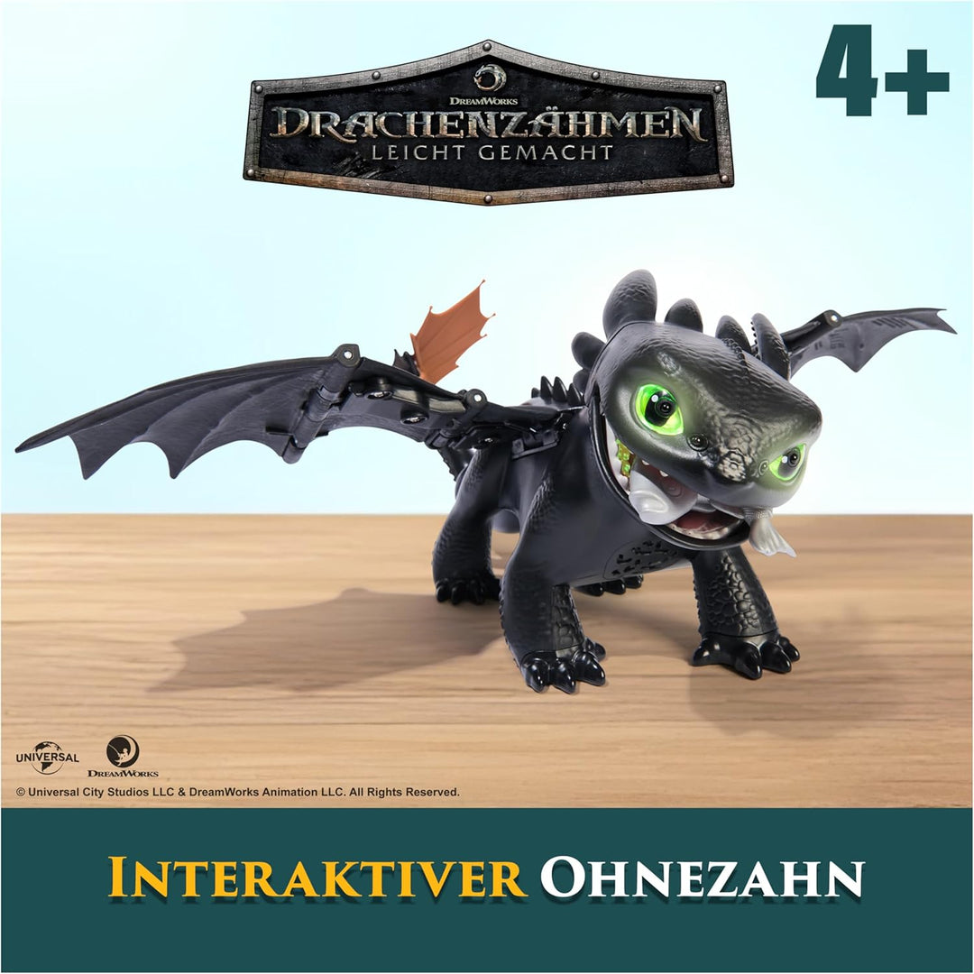 Dreamworks How to Train your Dragon, Interaktive Drachenfigur Ohnezahn mit Licht- und Soundeffekten