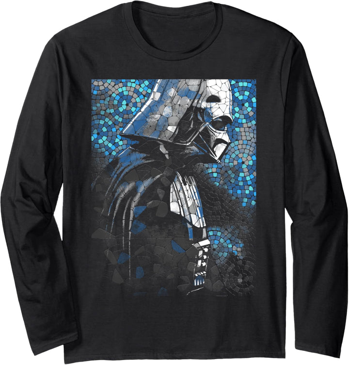 Star Wars Darth Vader Mosaic Portrait Langarmshirt