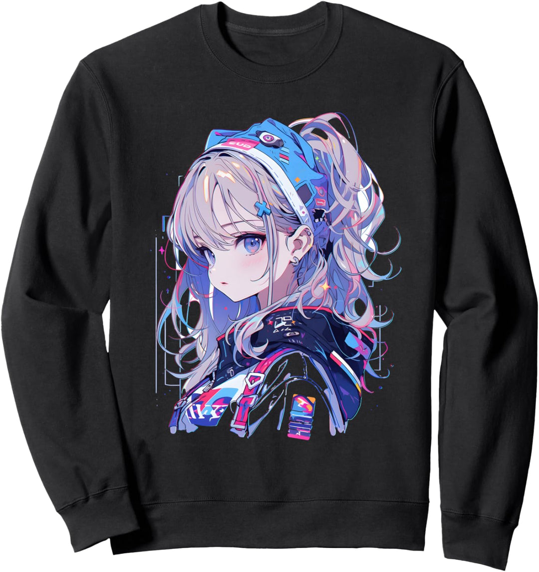 Manga Anime Ästhetische Cyberpunk Techwear Harajuku Sweatshirt