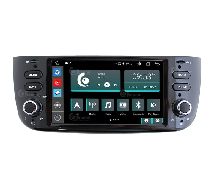 Personalisiertes Autoradio für FIAT Punto Evo Android GPS Bluetooth WiFi USB DAB+ Touchscreen 6.2" 8