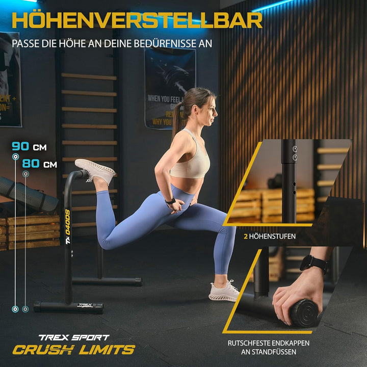 Dip Barren TX-040DS | Dip Station bis 200 kg, höhenverstellbar | Calisthenics Equipment