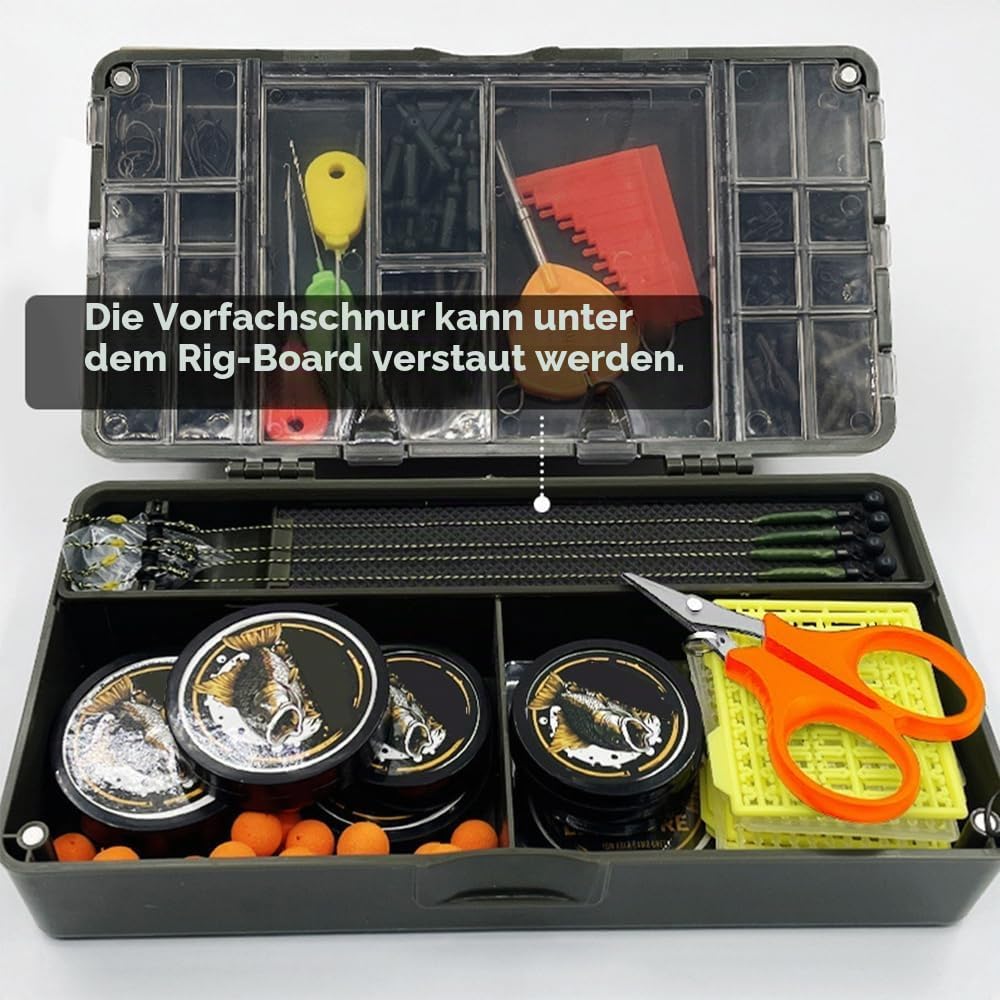 Angelgerätebox, Wasserdichter Fischköder Organizer mit Herausnehmbaren Trennwänden und Magnetischem