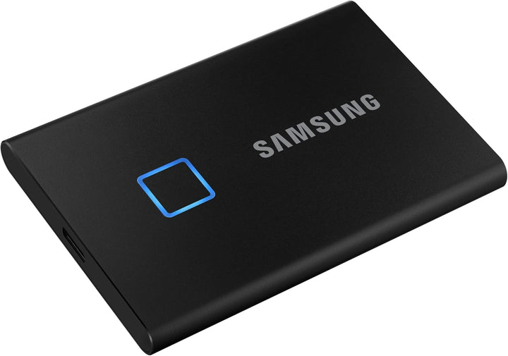 Samsung Portable SSD T7 Touch, 2 TB, USB 3.2 Gen.2, 1.050 MB/s Lesen, 1.000 MB/s Schreiben, Externe