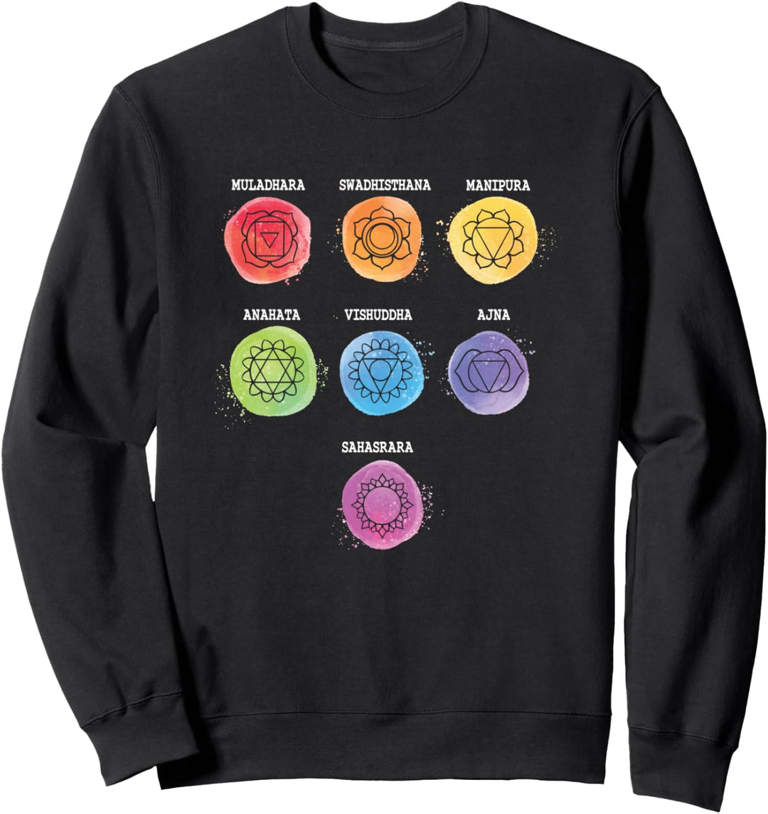 Die 7 Chakren Meditation Yoga Heilung Sweatshirt