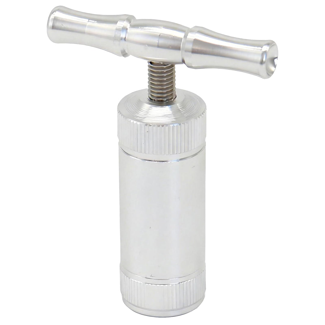 Pollenpresse, Rosin Press mit T-Griff aus Edelstahl, Robuste Kräuterpresse für Gewürze, Knoblauch, P