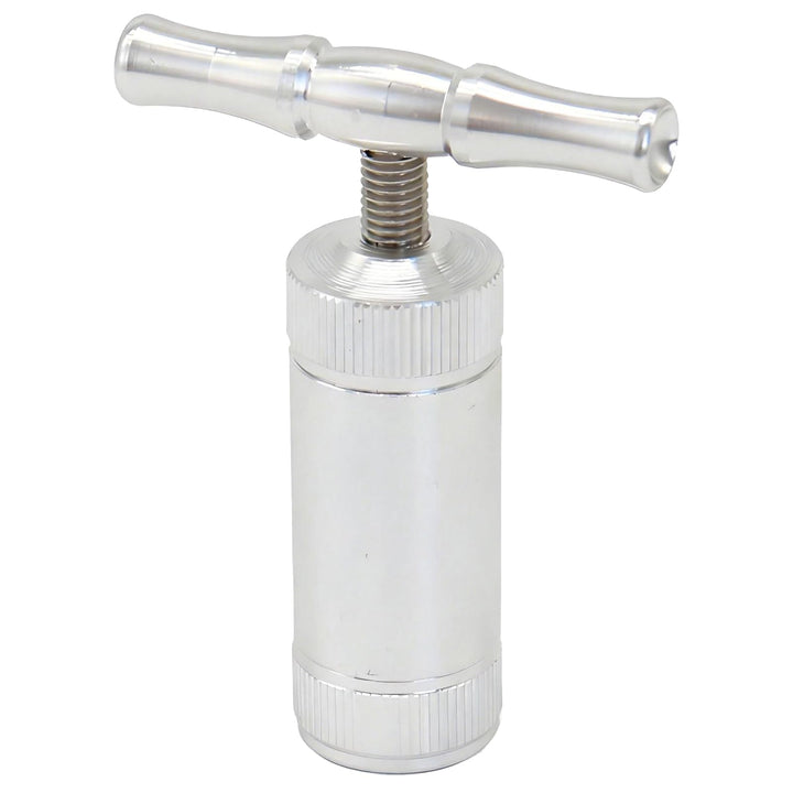 Pollenpresse, Rosin Press mit T-Griff aus Edelstahl, Robuste Kräuterpresse für Gewürze, Knoblauch, P