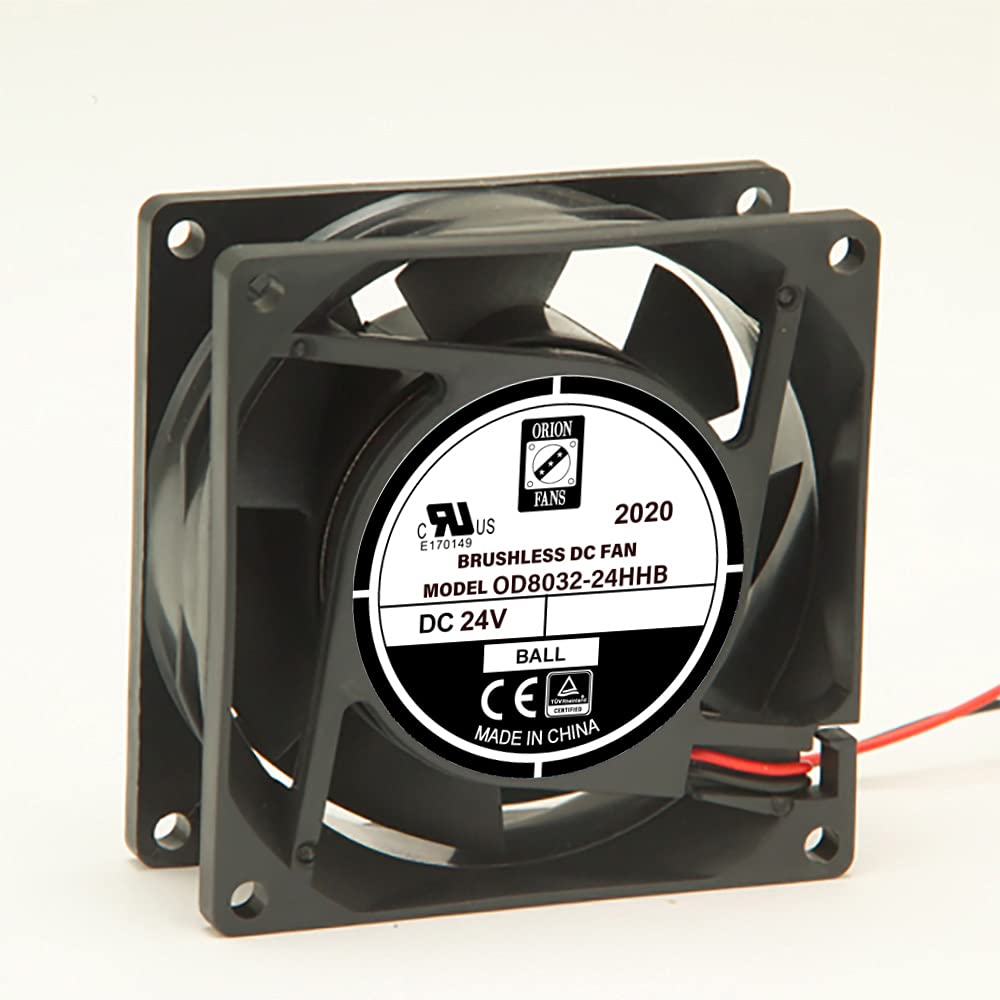 RS PRO DC-Axiallüfter, Kugellager, 24 V dc / 4.32W, 80 x 80 x 32mm, 4200U/min, 94.3m³/h