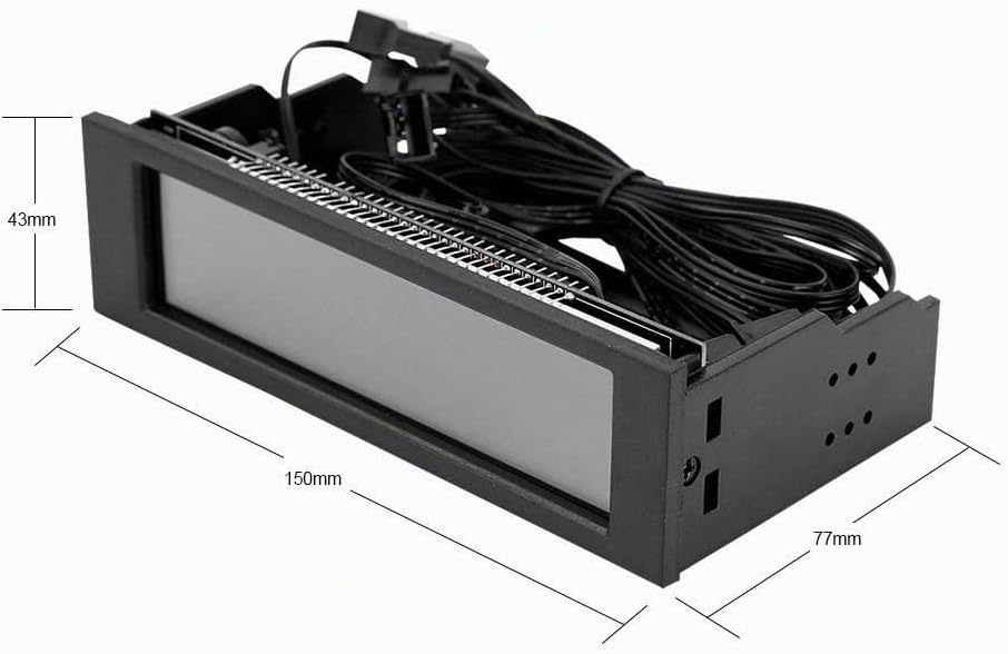 Lüfter Drehzahlregler Lüfterthermostat und Drehzahlregler Kühlung Laufwerkschacht LCD-Frontplatte CP