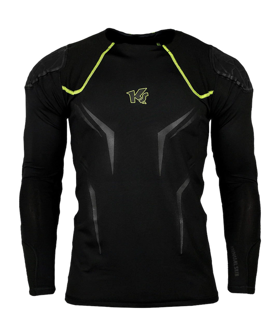KEEPERsport PowerPadded Longsleeve Underwear Shirt Herren M Schwarz/Gelb, M Schwarz/Gelb