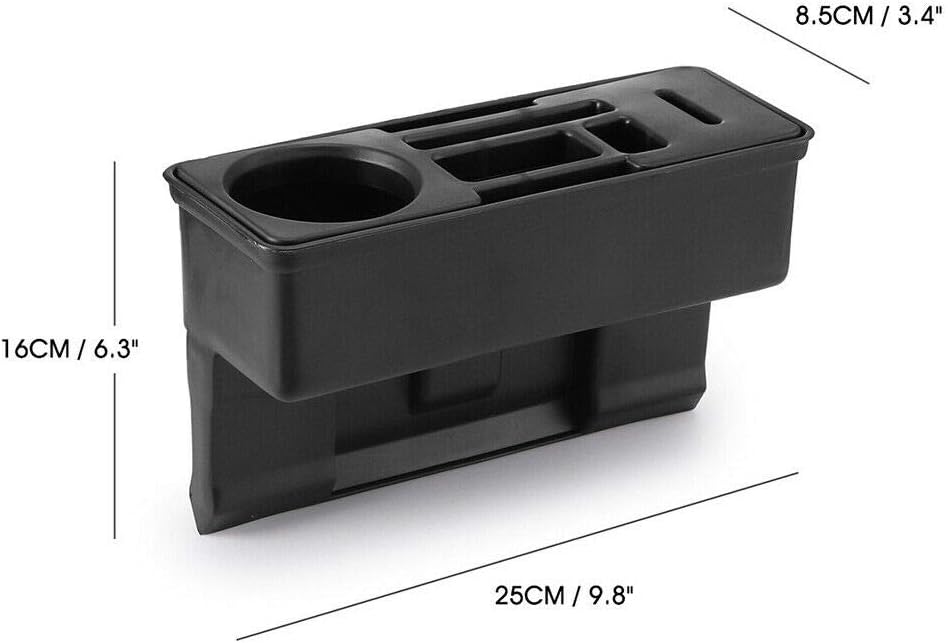 Multifunktionale Gap Catcher Autositz Aufbewahrungsbox, Baceyong Pocket Organizer Getränkehalter, Ga
