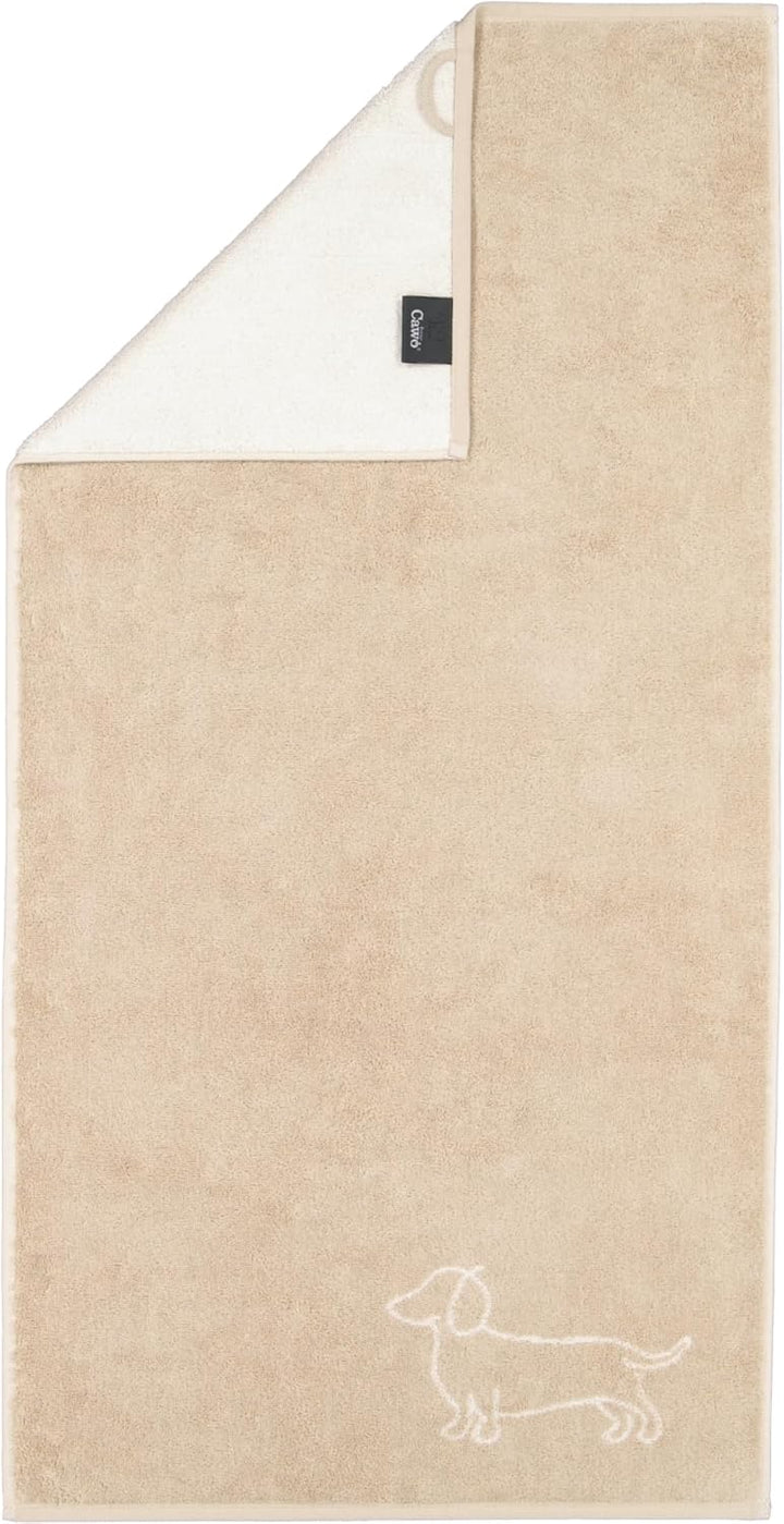 Cawö Handtücher WE Love Dogs Companion 6248 Natur-Beige - 33 Duschtuch 80x150 cm, Duschtuch 80x150 c