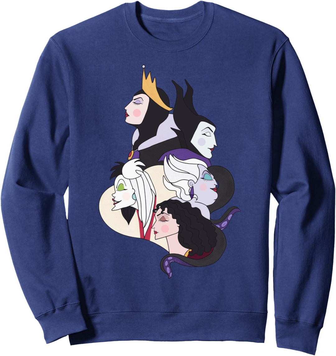 Disney Villains Side Profile Group Shot Sweatshirt