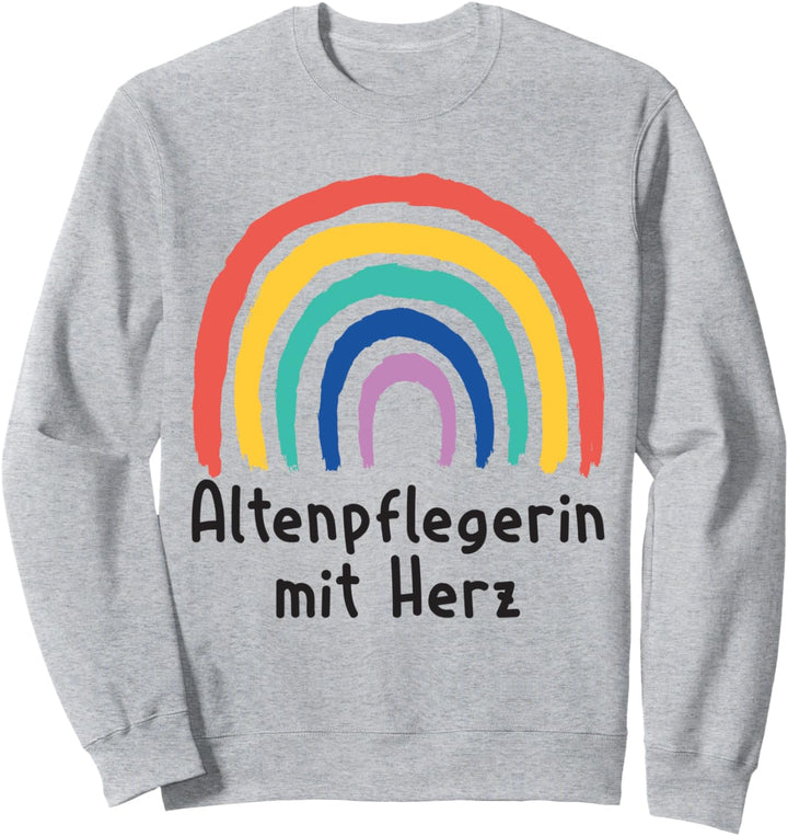Altenpflegerin Mit Herz Danke Dankeschön Spruch Sweatshirt