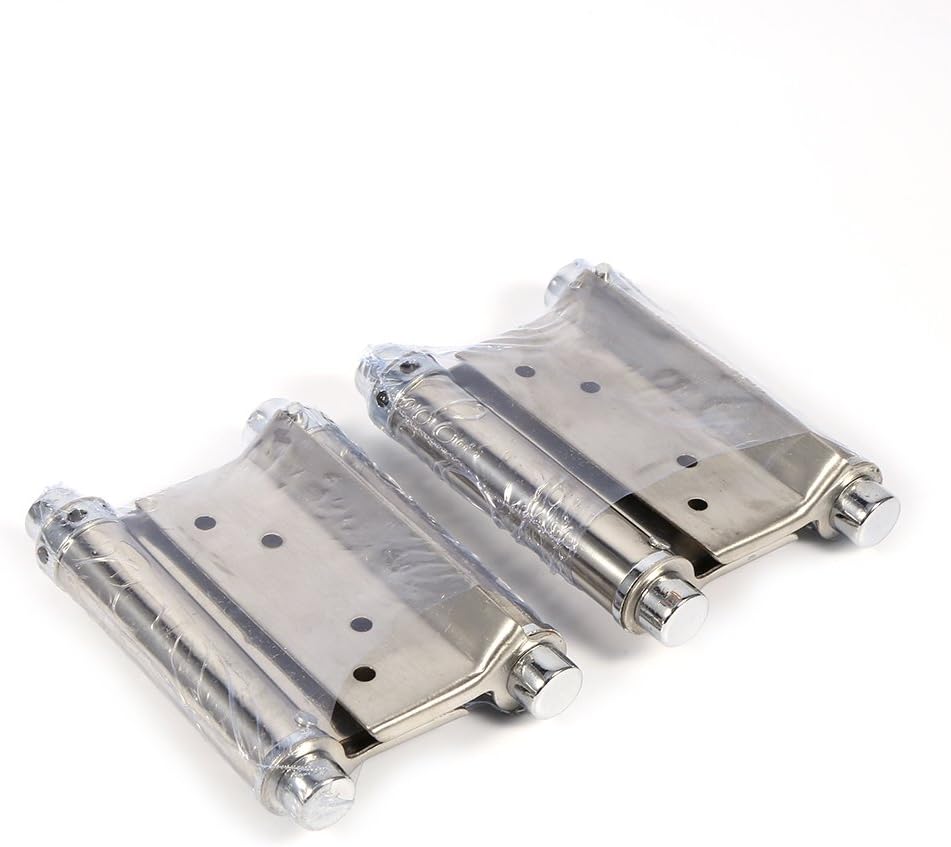 Edelstahl Scharniere 3 Zoll Double Action mit Doppeltürfunktion für Saloon Café Bar Schwingtür Freeg