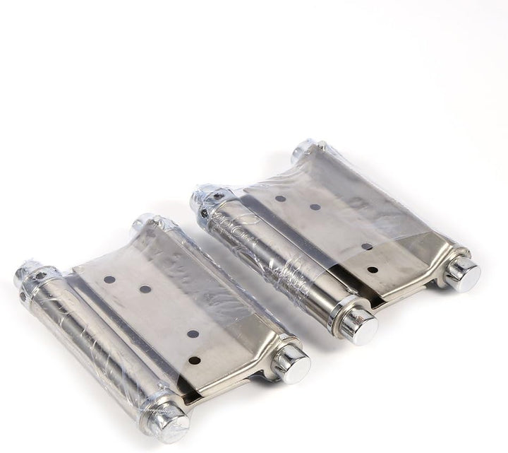 Edelstahl Scharniere 3 Zoll Double Action mit Doppeltürfunktion für Saloon Café Bar Schwingtür Freeg