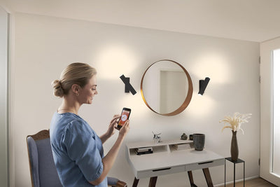 LEDVANCE Leuchte: für Wand, DECORATIVE WALL LAMP WITH WIFI TECHNOLOGY / 12 W, 220.240 V, 3000.6500 K