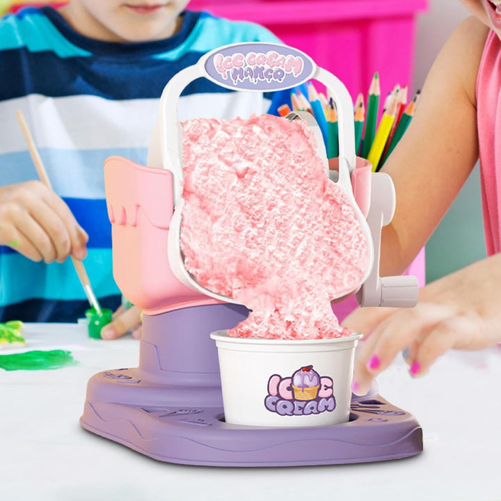 Eismaschine für Kinder, manuelle schnelle Ergebnisse, einfache Leckerli-Maschine, Eiscreme, Sorbet,