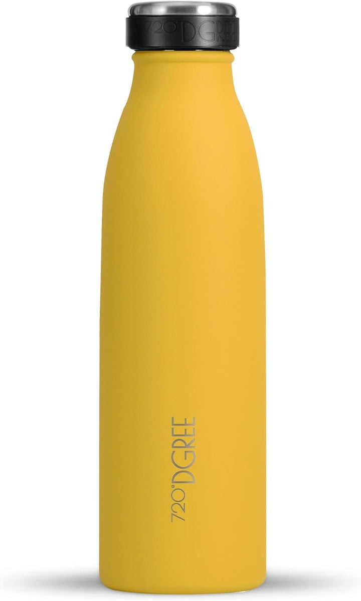 720°DGREE Edelstahl Trinkflasche “milkyBottle” - 500ml - Perfekt für Kinder, BPA-Frei, Auslaufsicher
