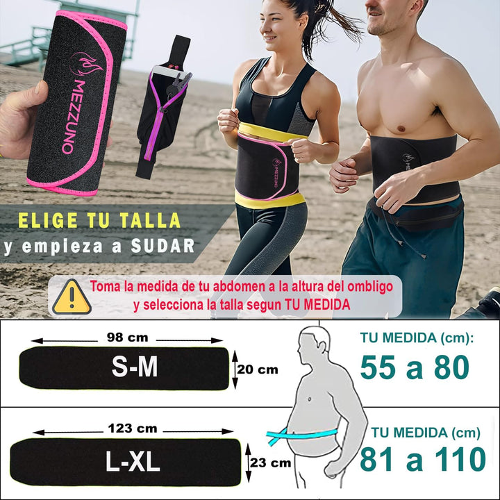 Bauchweggürtel Herren und Damen aus Neopren-Sauna Fitnessgürtel Schwitzgürtel-Bauchgurt Sport-Sport-