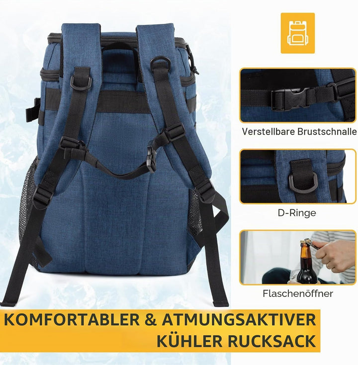 Taktischer Rucksack-Kühler, weicher, Leichter, auslaufsicherer Kühler-Rucksack, isolierte Kühltasche