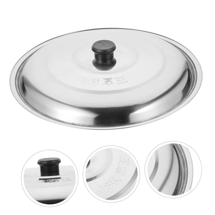 TOPBATHY Topfdeckel Aus Edelstahl Burger Dome Eisenpfanne Pfannen Kochgeschirr Ersatzdeckel Airfryer