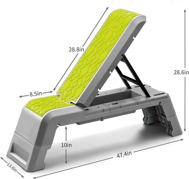 leikefitness Multifunktionale Aerobic Deck mit Cord Workout Plattform Einstellbare Hantel Bank Gewic