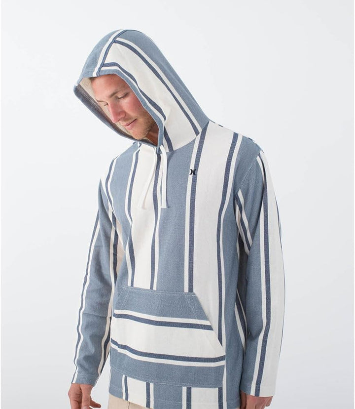 Hurley Herren Og Hooded Poncho Tshirt, Schwarze Kombi.