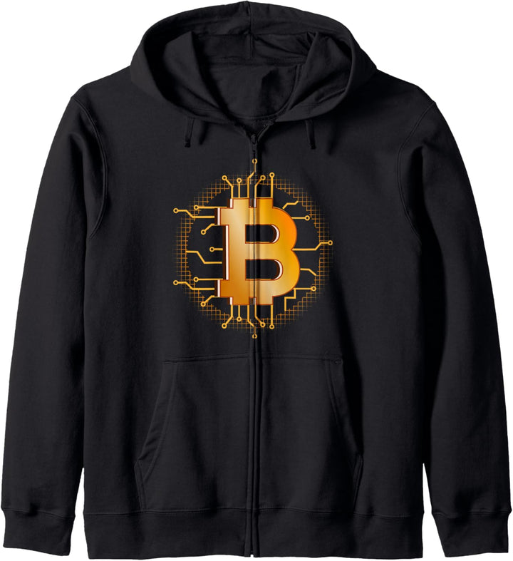 Bitcoin Logo Kapuzenjacke