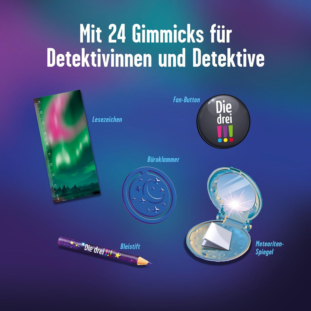 Kosmos 632649 Die DREI !!! Adventskalender 2025, Löse in 24 Rätseln das Geheimnis im Planetarium, mi