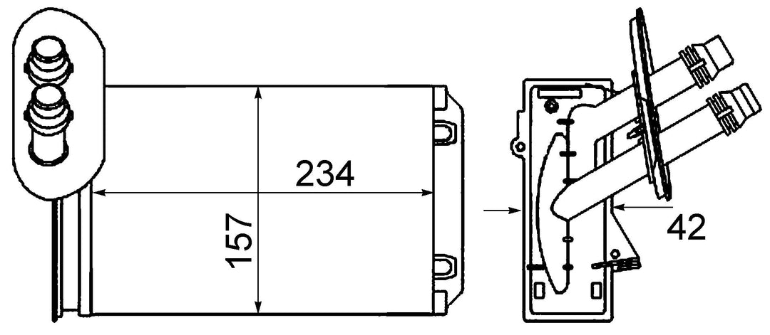 MAHLE AH 20 000S Innenraum-Wärmetauscher BEHR