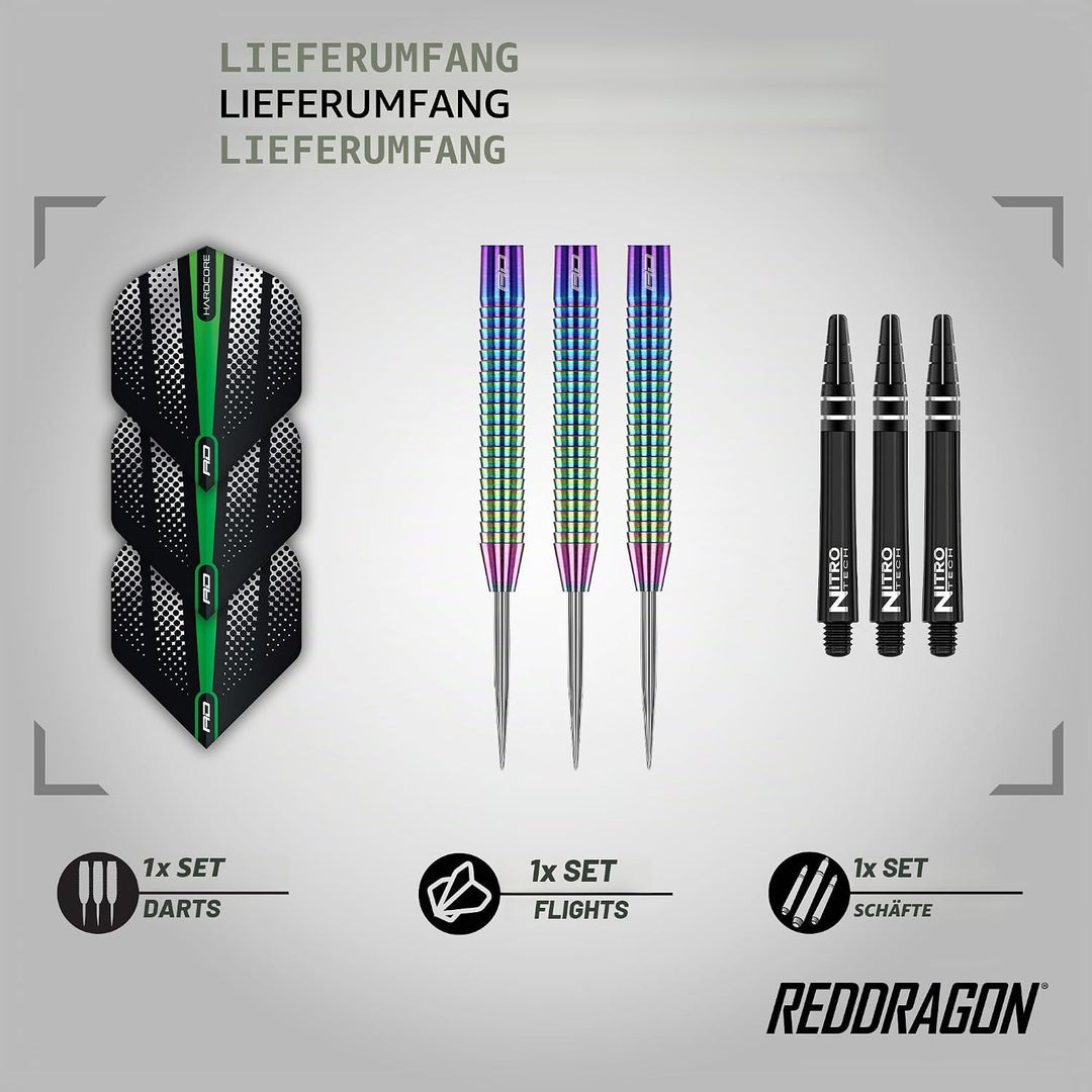 RED DRAGON Razor Edge Series Dartpfeile Tungsten Profi Steel Darts mit Flights und Schäfte 23 g 2 St
