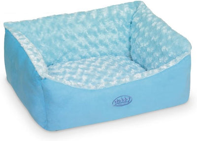 Nobby Komfort Bett eckig "ARUSHA" blau L x B x H: 60 x 48 x 19 cm blau 60 x 48 x 19 cm, blau 60 x 48