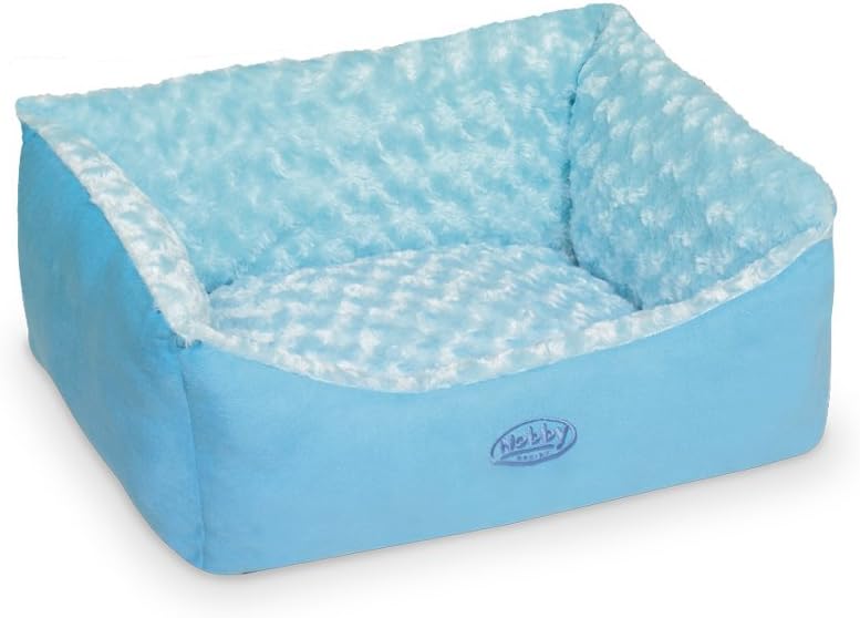 Nobby Komfort Bett eckig "ARUSHA" blau L x B x H: 60 x 48 x 19 cm blau 60 x 48 x 19 cm, blau 60 x 48