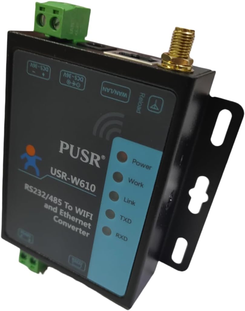 USR-W610 Wireless Converter Serial to WiFi Ethernet Converter RS485/RS232 WiFi Serial Server Support