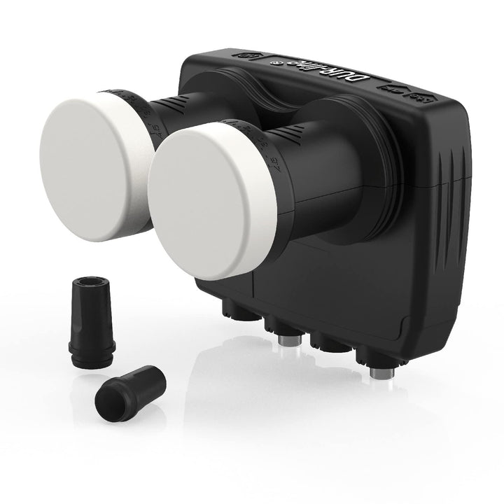 DUR-line 6° Monoblock Twin LNB - Astra 19,2°E + Hotbird 13°E - 2 Teilnehmer &amp; 2 Satelliten (MB6-TW)