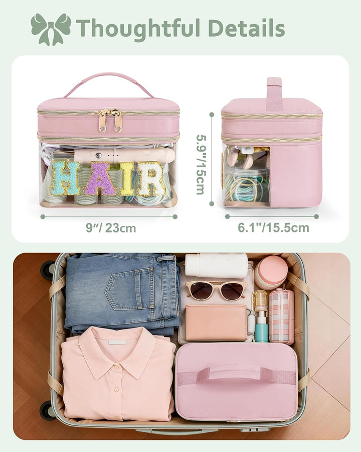 Fasrom Haargummi Aufbewahrung, Haarschmuck Organizer für Haaraccessoires mit Chenille Buchstabe, Tra