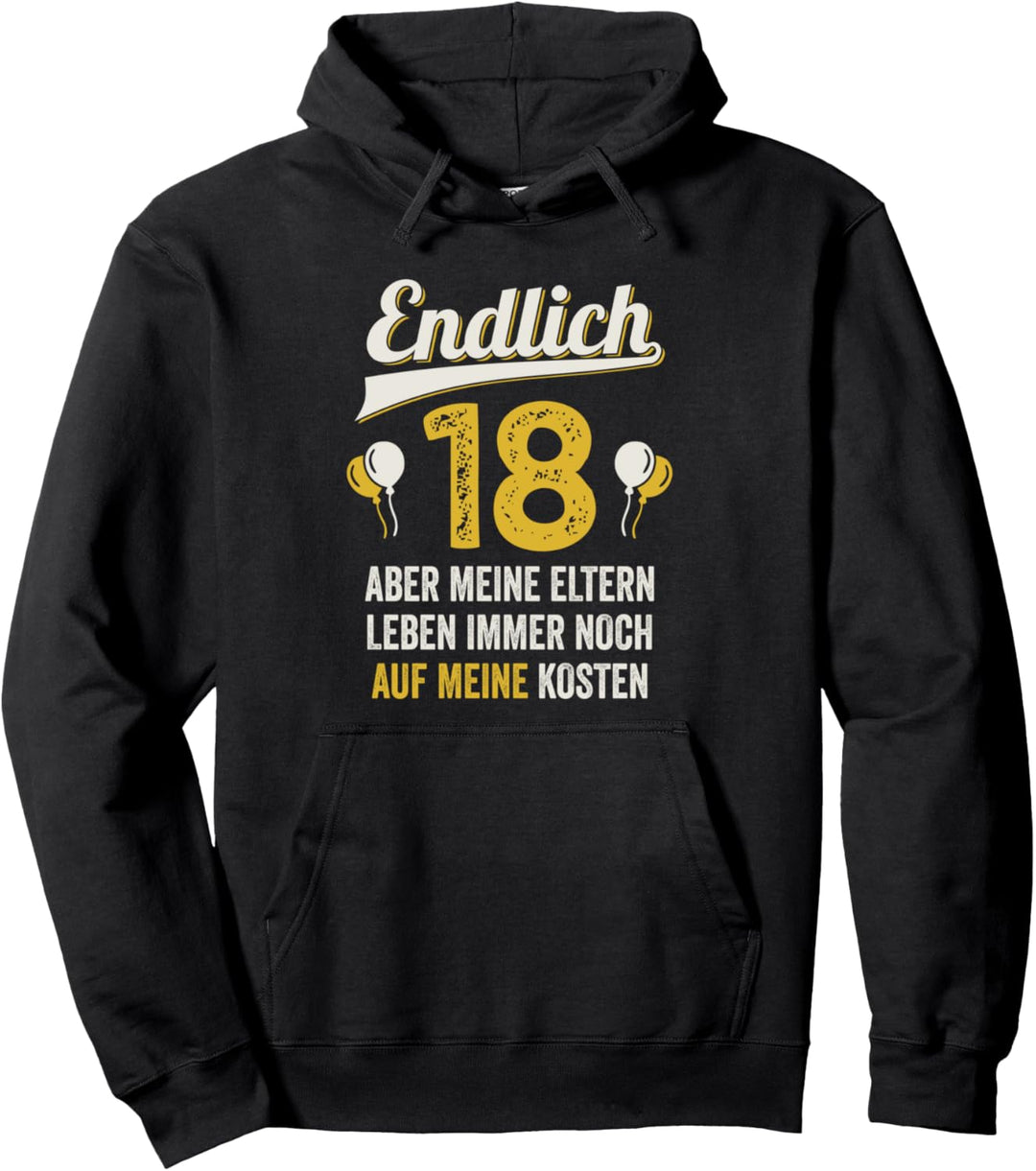 Endlich 18 Geburtstagsgeschenk 18. Geburtstag Pullover Hoodie