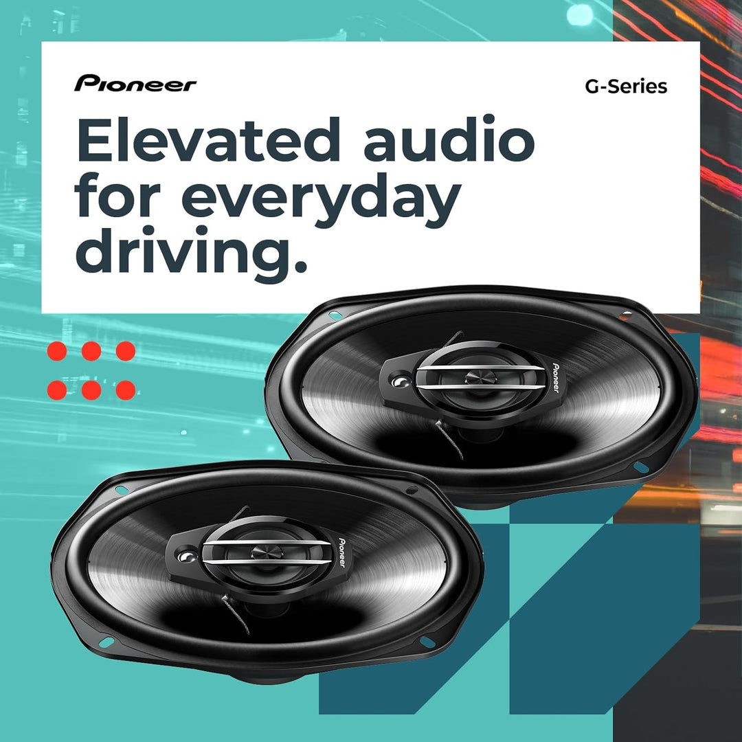 Pioneer TS-G6930F 6" x 9" (ca. 15x23 cm) 3-Weg-Koaxiallautsprecher Set mit 2 Lautsprechern (je 400 W