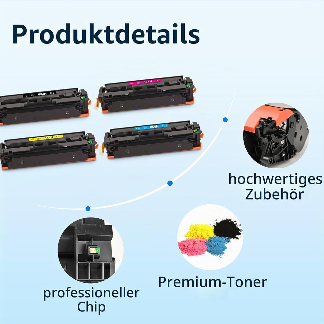 MYCARTRIDGE 054H Toner Kompatibel für Canon 054 054H Toner für Canon i-SENSYS MF641CW MF643CDW MF645
