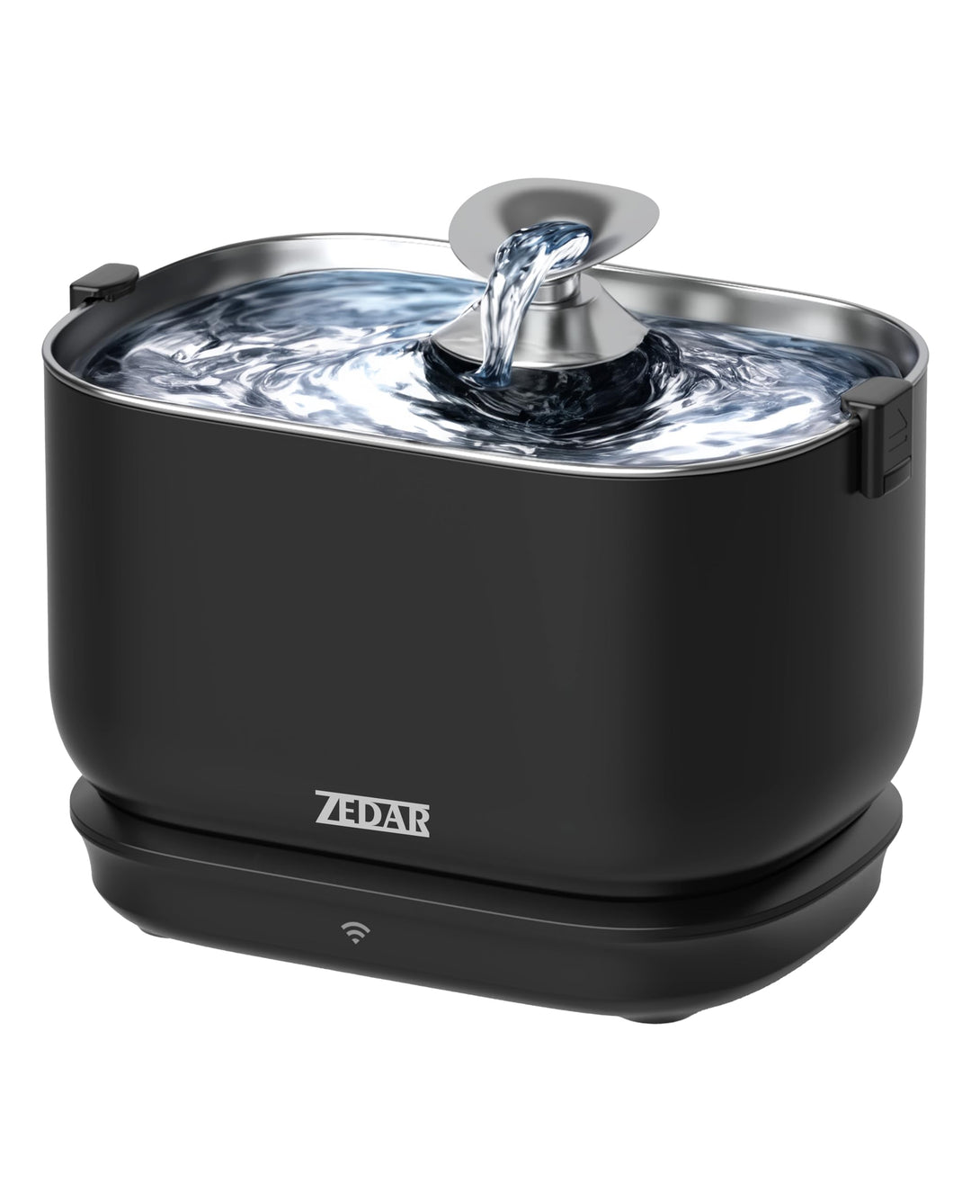 Zedar WF600 Edelstahl Drahtloser Trinkbrunnen mit APP für Katze oder Hund - Inklusive 3 Filtern - Ka