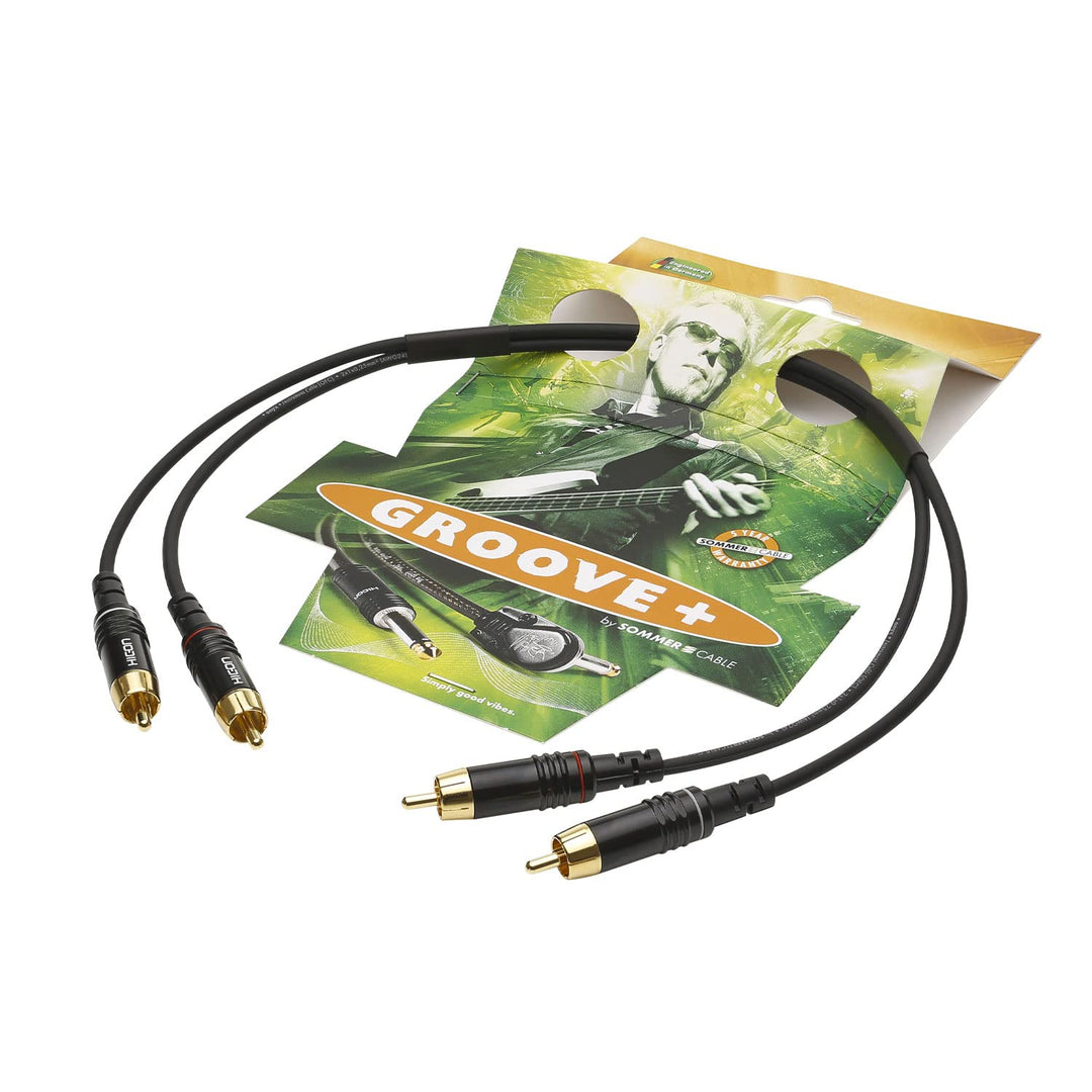 SOMMER CABLE 3m Cinchkabel SC Onyx 2025 MKII Stereo RCA ORIGINAL HI-CM06 Stecker ON81-0300-SW 3m Sch