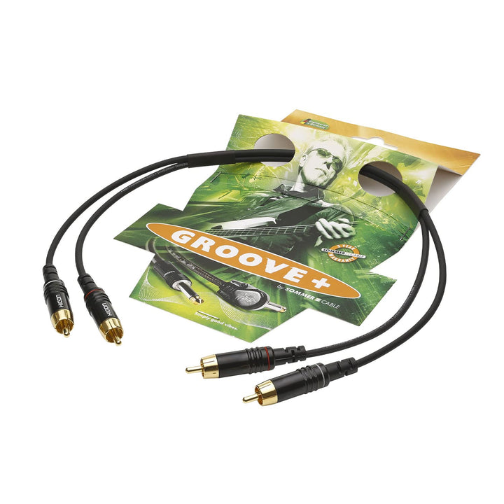 SOMMER CABLE 3m Cinchkabel SC Onyx 2025 MKII Stereo RCA ORIGINAL HI-CM06 Stecker ON81-0300-SW 3m Sch