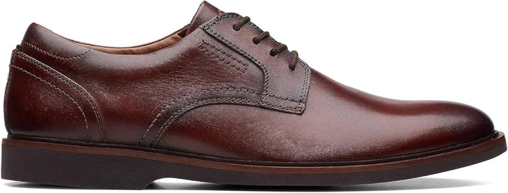 Clarks Herren Malwood-spitzeOxford 40 EU Braunes Leder, 40 EU Braunes Leder
