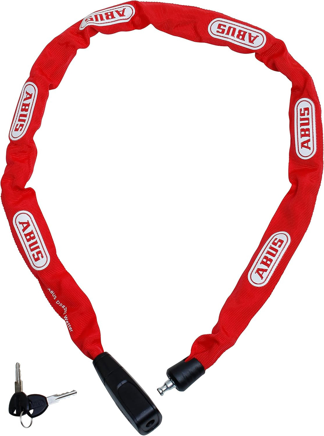 ABUS Unisex – Erwachsene 6800/85 BK 2.0 Kettenschlösser 110 cm Rot, 110 cm Rot