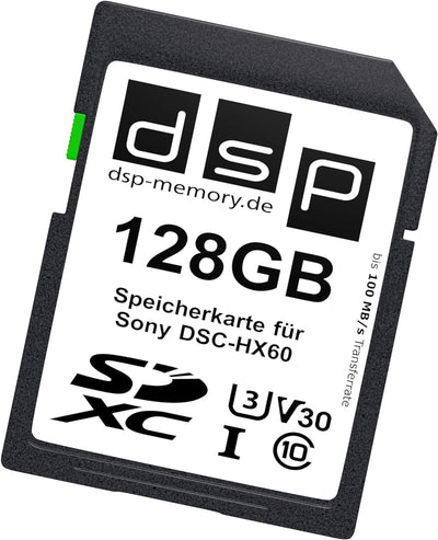 DSP Memory 128GB Professional V30 Speicherkarte für Sony DSC-HX60 Digitalkamera